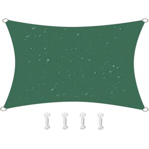 CYSLMUK 3m x 3m Waterproof Sun Shade Sail Canopy Effectively 95% uv Block, Oxford Fabric, for Patio, Balconies, Lawn Garden, Party, Outdoor Activities (Dark CYSLMUK 3m x 3m Waterproof Sun Shade Sail Canopy Effectively 95% uv Block, Oxford Fabric, for Patio, Balconies, Lawn Garden, Party, Outdoor Activities (Dark