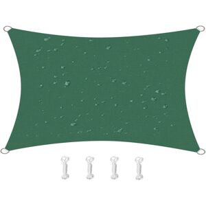 CYSLMUK 2m x 2m Waterproof Sun Shade Sail Canopy Effectively 95% uv Block, Oxford Fabric, for Patio, Balconies, Lawn Garden, Party, Outdoor Activities (Dark CYSLMUK 2m x 2m Waterproof Sun Shade Sail Canopy Effectively 95% uv Block, Oxford Fabric, for Patio, Balconies, Lawn Garden, Party, Outdoor Activities (Dark