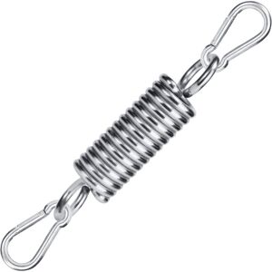 Memkey - Set of 3 Hammock Spring Hooks, 304 Stainless Steel Spring for Hanging Chair, Outdoor Chair Swing Accessories, Spring Hook Memkey - Set of 3 Hammock Spring Hooks, 304 Stainless Steel Spring for Hanging Chair, Outdoor Chair Swing Accessories, Spring Hook