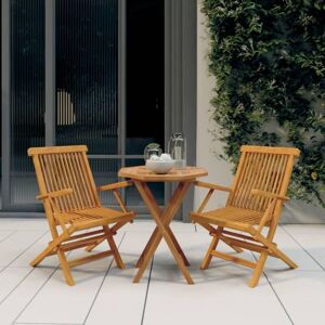 3 Piece Garden Dining Set Solid Wood Teak vidaXL 3 Piece Garden Dining Set Solid Wood Teak vidaXL