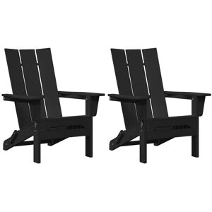 Garden Lounge Furniture 2 pcs Black 74.5 x 80.5 x 90cm Plastic Vidaxl Garden Lounge Furniture 2 pcs Black 74.5 x 80.5 x 90cm Plastic Vidaxl