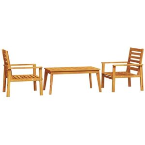 3 Piece Garden Lounge Set Solid Wood Acacia Vidaxl 3 Piece Garden Lounge Set Solid Wood Acacia Vidaxl