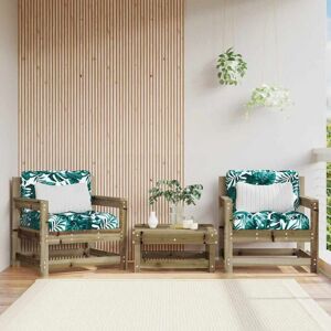 Vidaxl - Garden Chairs with Cushions 2 pcs Impregnated Wood Pine Vidaxl - Garden Chairs with Cushions 2 pcs Impregnated Wood Pine