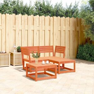 3 Piece Garden Sofa Set Wax Brown Solid Wood Pine Vidaxl 3 Piece Garden Sofa Set Wax Brown Solid Wood Pine Vidaxl
