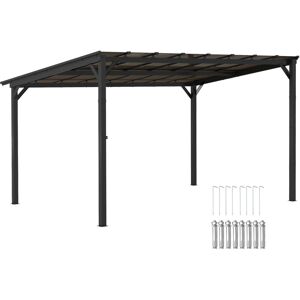 Outsunny 3 x 4.3m Pergola Kit Gazebo with UPF 50+ and Waterproof Polycarbonate Roof Outsunny 3 x 4.3m Pergola Kit Gazebo with UPF 50+ and Waterproof Polycarbonate Roof