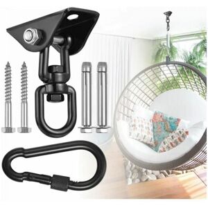 Ymyny - 360° Rotatable Hanging Chair Ceiling Hook, Swing Hanging Hook with Screws for Concrete, Wood, Playground, Porch, Trapeze Seat, Yoga Ymyny - 360° Rotatable Hanging Chair Ceiling Hook, Swing Hanging Hook with Screws for Concrete, Wood, Playground, Porch, Trapeze Seat, Yoga