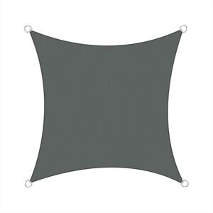 AQUARISS 3.6x3.6m Sun Sail Shade Square Awning Canopy Garden Sun Patio Sunscreen - Charcoal AQUARISS 3.6x3.6m Sun Sail Shade Square Awning Canopy Garden Sun Patio Sunscreen - Charcoal
