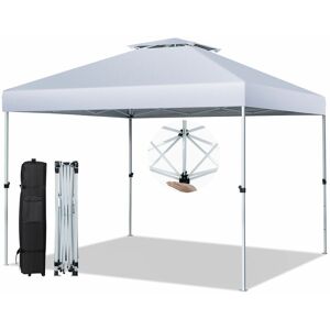 COSTWAY 3m x 3m Pop up Gazebo Tent Instant Setup Canopy Height Adjustable Sun Shelter COSTWAY 3m x 3m Pop up Gazebo Tent Instant Setup Canopy Height Adjustable Sun Shelter