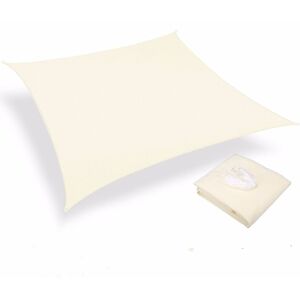 Tonchean - 3x4m Waterproof Rectangle Shade Sail, Waterproof Shade Cloth for Garden and Terrace, uv Protection, Milky White Tonchean - 3x4m Waterproof Rectangle Shade Sail, Waterproof Shade Cloth for Garden and Terrace, uv Protection, Milky White