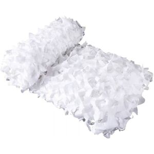 Cyslmuk - 3x4m White Camouflage Net Rectangular Shade Sail Camouflage Shade Netting, White Cyslmuk - 3x4m White Camouflage Net Rectangular Shade Sail Camouflage Shade Netting, White