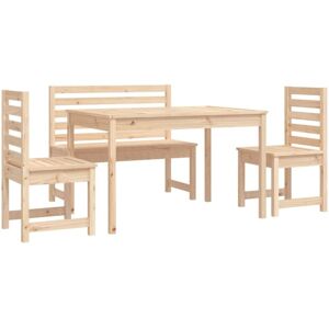 4 Piece Garden Dining Set Solid Wood Pine Vidaxl 4 Piece Garden Dining Set Solid Wood Pine Vidaxl