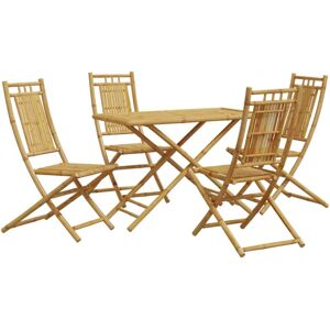Vidaxl - 5 Piece Garden Dining Set Bamboo Vidaxl - 5 Piece Garden Dining Set Bamboo