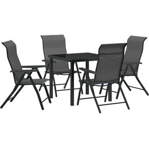 Vidaxl - Garden Dining Set Height-Adjustable 5 pcs Grey Poly rattan Vidaxl - Garden Dining Set Height-Adjustable 5 pcs Grey Poly rattan