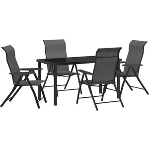 Vidaxl - Garden Dining Set Height-Adjustable 5 pcs Grey Poly rattan Vidaxl - Garden Dining Set Height-Adjustable 5 pcs Grey Poly rattan