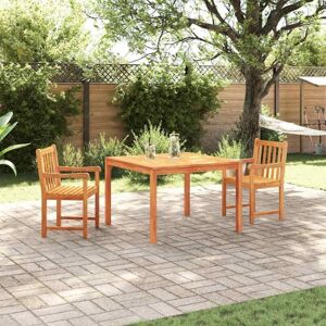 Garden Dining Set 3 pcs Brown Solid Acacia wood Vidaxl Garden Dining Set 3 pcs Brown Solid Acacia wood Vidaxl