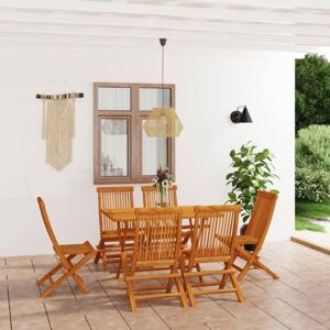 7 Piece Garden Dining Set Solid Teak Wood Vidaxl 7 Piece Garden Dining Set Solid Teak Wood Vidaxl
