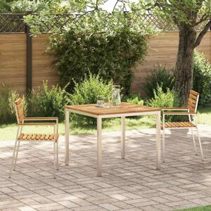 GardenDiningSet 3 pcs Brown SolidAcaciawood vidaXL GardenDiningSet 3 pcs Brown SolidAcaciawood vidaXL