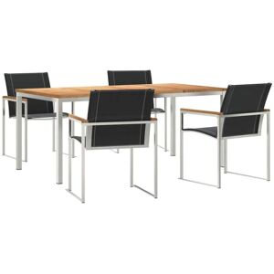 GardenDiningSet 5 pcs SolidAcaciawood vidaXL GardenDiningSet 5 pcs SolidAcaciawood vidaXL