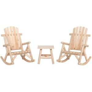 vidaXL Garden Furniture Set - Brown - Durable Solid Wood & Comfortable Design vidaXL Garden Furniture Set - Brown - Durable Solid Wood & Comfortable Design