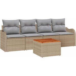 Vidaxl - Garden Sofa Set Manual 5 pcs Beige, Light Grey 55 x 55 x 37 cm Vidaxl - Garden Sofa Set Manual 5 pcs Beige, Light Grey 55 x 55 x 37 cm