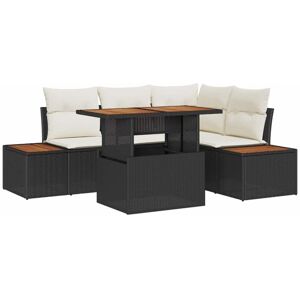 Garden Sofa Set with Storage 5 pcs Black Poly rattan Vidaxl Garden Sofa Set with Storage 5 pcs Black Poly rattan Vidaxl