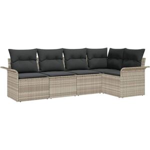 Vidaxl - Garden Sofa Set 5 pcs 242.5 x 132.5 x 85 cm Poly rattan Vidaxl - Garden Sofa Set 5 pcs 242.5 x 132.5 x 85 cm Poly rattan