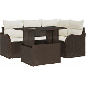 Vidaxl - Garden Sofa Set Manual 5 pcs Brown 100 x 55 x 73 cm Poly rattan Vidaxl - Garden Sofa Set Manual 5 pcs Brown 100 x 55 x 73 cm Poly rattan