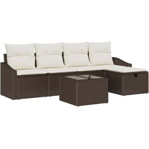 Vidaxl - Garden Sofa Set Manual 6 pcs Brown 55 x 55 x 37 cm Poly rattan Vidaxl - Garden Sofa Set Manual 6 pcs Brown 55 x 55 x 37 cm Poly rattan