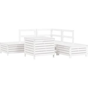 6 Piece Garden Sofa Set White Solid Wood Pine Vidaxl 6 Piece Garden Sofa Set White Solid Wood Pine Vidaxl