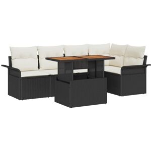 Vidaxl - Garden Sofa Set with Storage 6 pcs Black Poly rattan Vidaxl - Garden Sofa Set with Storage 6 pcs Black Poly rattan
