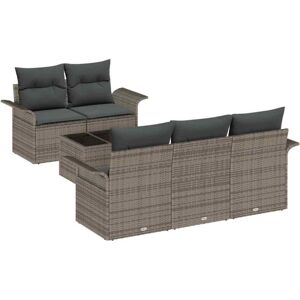Vidaxl - Garden Sofa Set with Cushion Manual 6 pcs Grey 55 x 55 x 37 cm Vidaxl - Garden Sofa Set with Cushion Manual 6 pcs Grey 55 x 55 x 37 cm