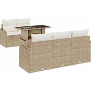 Garden Sofa Set Manual 6 pcs Beige 100 x 55 x 73 cm Poly rattan Vidaxl Garden Sofa Set Manual 6 pcs Beige 100 x 55 x 73 cm Poly rattan Vidaxl