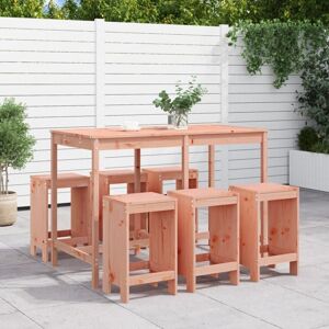 Vidaxl - 7 Piece Garden Bar Set Solid Wood Douglas Vidaxl - 7 Piece Garden Bar Set Solid Wood Douglas