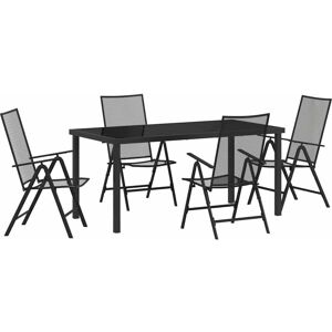 Garden Dining Set Folding 5 pcs Anthracite Steel Vidaxl Garden Dining Set Folding 5 pcs Anthracite Steel Vidaxl
