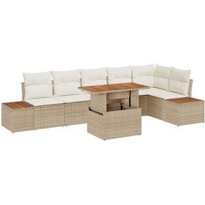 VitaXL Garden Sofa Set - Beige, Modular, Weather-Resistant - Garden Furniture VitaXL Garden Sofa Set - Beige, Modular, Weather-Resistant - Garden Furniture
