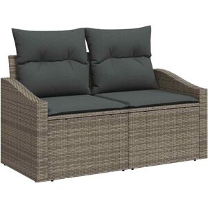 Vidaxl - Garden Sofa Set with Cushion 7 pcs Grey Poly rattan Vidaxl - Garden Sofa Set with Cushion 7 pcs Grey Poly rattan
