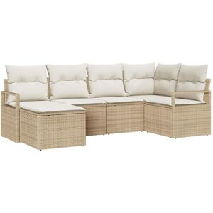 Vidaxl - Garden Sofa Set with Cushion with Storage 8 pcs Beige, Cream Vidaxl - Garden Sofa Set with Cushion with Storage 8 pcs Beige, Cream