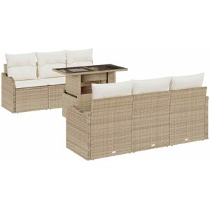 Vidaxl - Garden Sofa Set Manual 7 pcs Beige 100 x 55 x 73 cm Poly rattan Vidaxl - Garden Sofa Set Manual 7 pcs Beige 100 x 55 x 73 cm Poly rattan