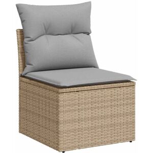 Vidaxl - Garden Sofa Set with Cushion 7 pcs Beige, Grey 55 x 55 x 37 cm Vidaxl - Garden Sofa Set with Cushion 7 pcs Beige, Grey 55 x 55 x 37 cm