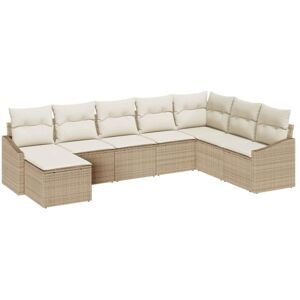 Garden Dining Set with Cushion with Storage 8 pcs Beige, Cream Vidaxl Garden Dining Set with Cushion with Storage 8 pcs Beige, Cream Vidaxl
