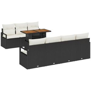 Garden Sofa Set with Storage 8 pcs Black Poly rattan Vidaxl Garden Sofa Set with Storage 8 pcs Black Poly rattan Vidaxl