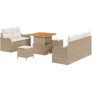 Vidaxl - Garden Sofa Set with Cushion 8 pcs Beige, Cream 80 x 80 x 71 cm Vidaxl - Garden Sofa Set with Cushion 8 pcs Beige, Cream 80 x 80 x 71 cm