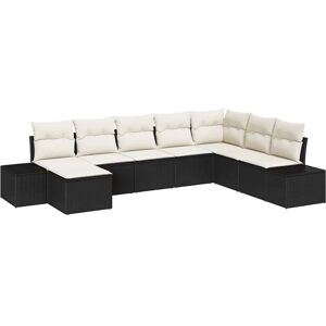 Garden Sofa Set 8 pcs Black and cream 319 x 209 x 85 cm Vidaxl Garden Sofa Set 8 pcs Black and cream 319 x 209 x 85 cm Vidaxl