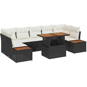 Garden Sofa Set with Storage 8 pcs Black Poly rattan Vidaxl Garden Sofa Set with Storage 8 pcs Black Poly rattan Vidaxl