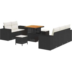 Vidaxl - Garden Sofa Set Manual 8 pcs Black and cream 80 x 80 x 71 cm Vidaxl - Garden Sofa Set Manual 8 pcs Black and cream 80 x 80 x 71 cm