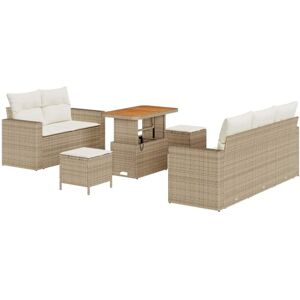 Vidaxl - Garden Sofa Set Manual 8 pcs Beige and cream 90 x 55 x 71 cm Vidaxl - Garden Sofa Set Manual 8 pcs Beige and cream 90 x 55 x 71 cm