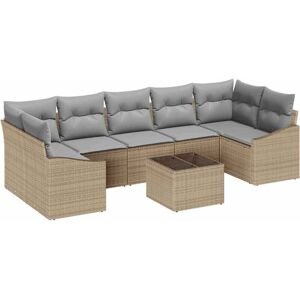 Vidaxl - Garden Sofa Set Manual 8 pcs Beige, Light Grey 55 x 55 x 37 cm Vidaxl - Garden Sofa Set Manual 8 pcs Beige, Light Grey 55 x 55 x 37 cm