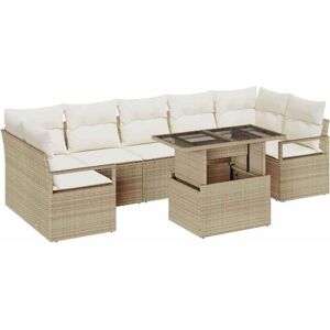 Vidaxl - Garden Sofa Set Manual 8 pcs Beige and cream 100 x 55 x 73 cm Vidaxl - Garden Sofa Set Manual 8 pcs Beige and cream 100 x 55 x 73 cm
