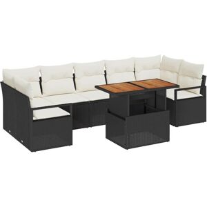 Garden Sofa Set with Storage 8 pcs Black Poly rattan Vidaxl Garden Sofa Set with Storage 8 pcs Black Poly rattan Vidaxl
