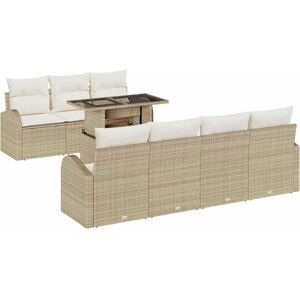 Vidaxl - Garden Sofa Set Manual 8 pcs Beige 100 x 55 x 73 cm Poly rattan Vidaxl - Garden Sofa Set Manual 8 pcs Beige 100 x 55 x 73 cm Poly rattan